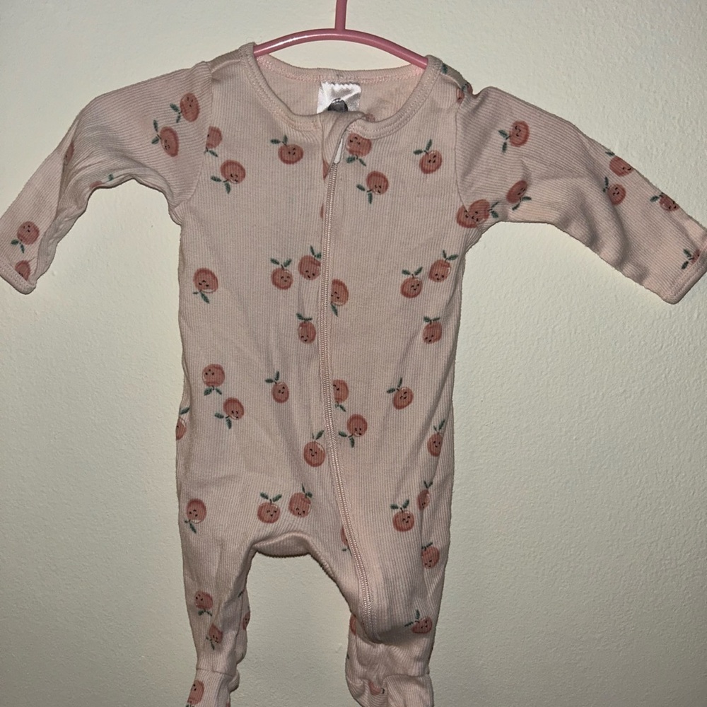 Peach Print Kids Two Piece